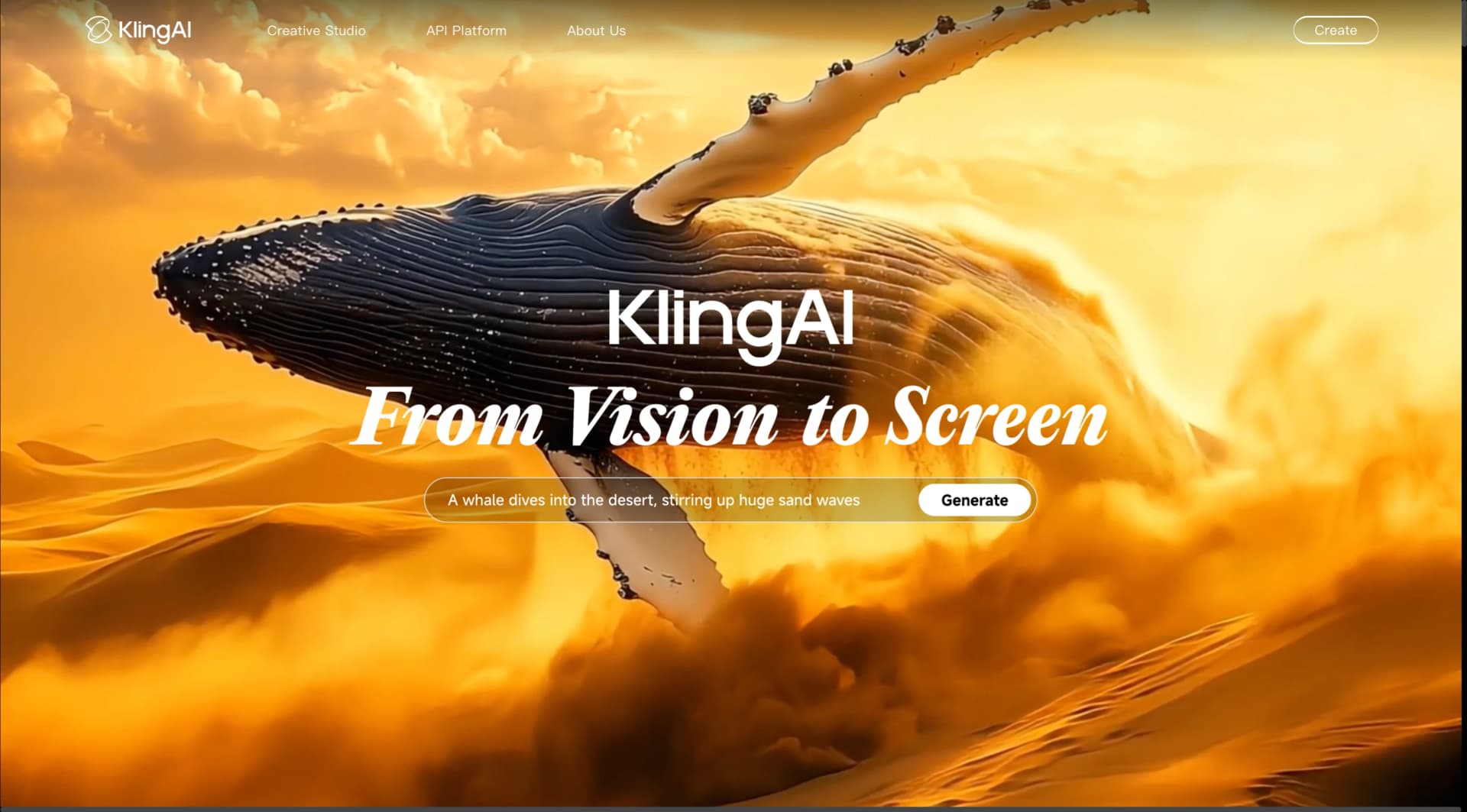 Kling AI interface