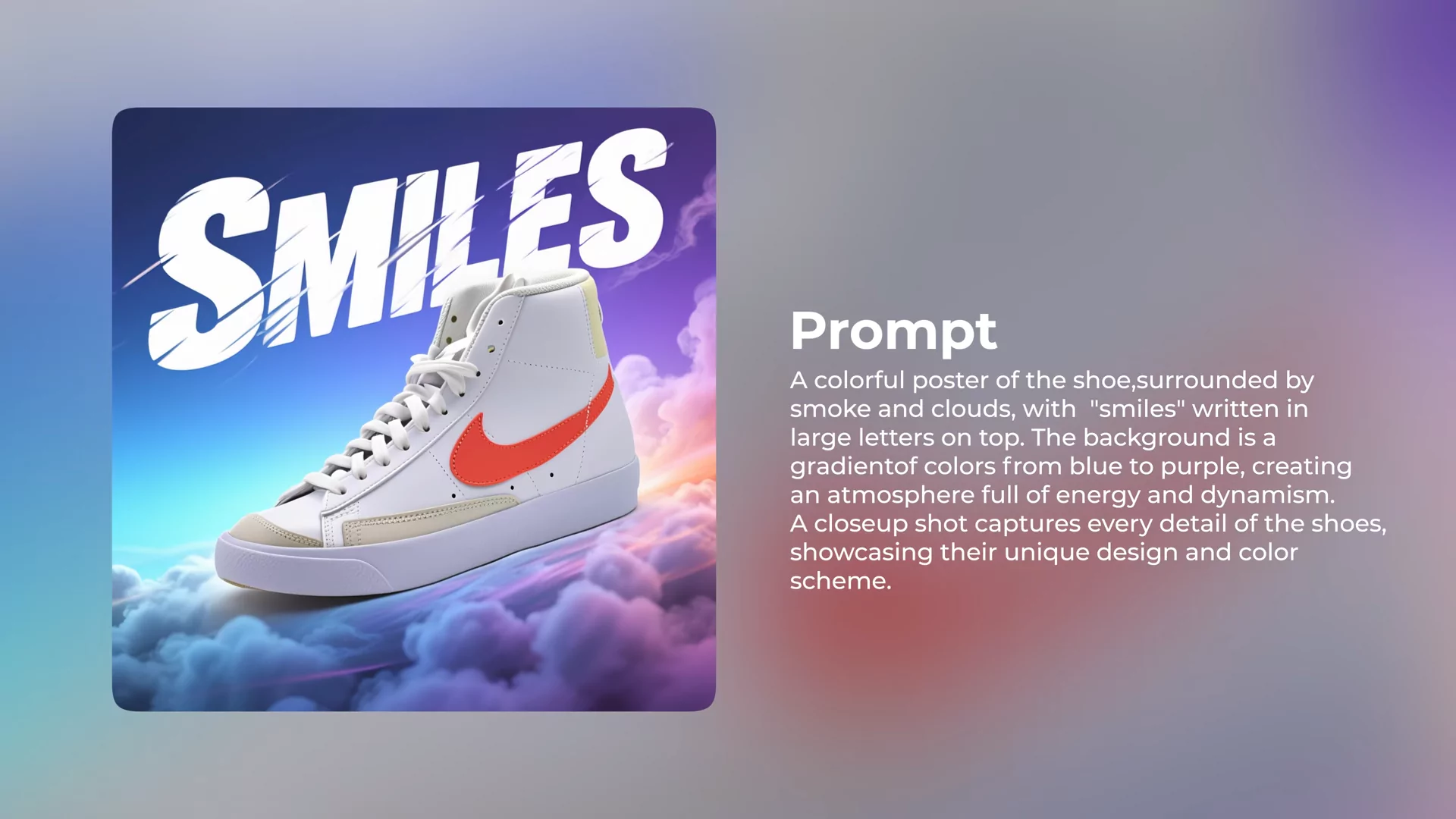 Example of a Dreamina AI product advertising poster