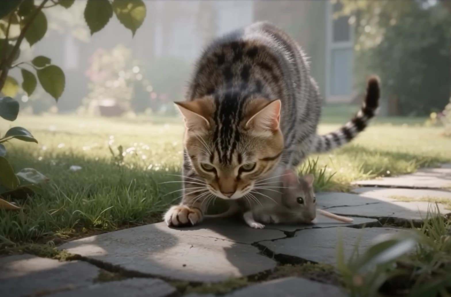 Dreamina Cat and Mouse Scene