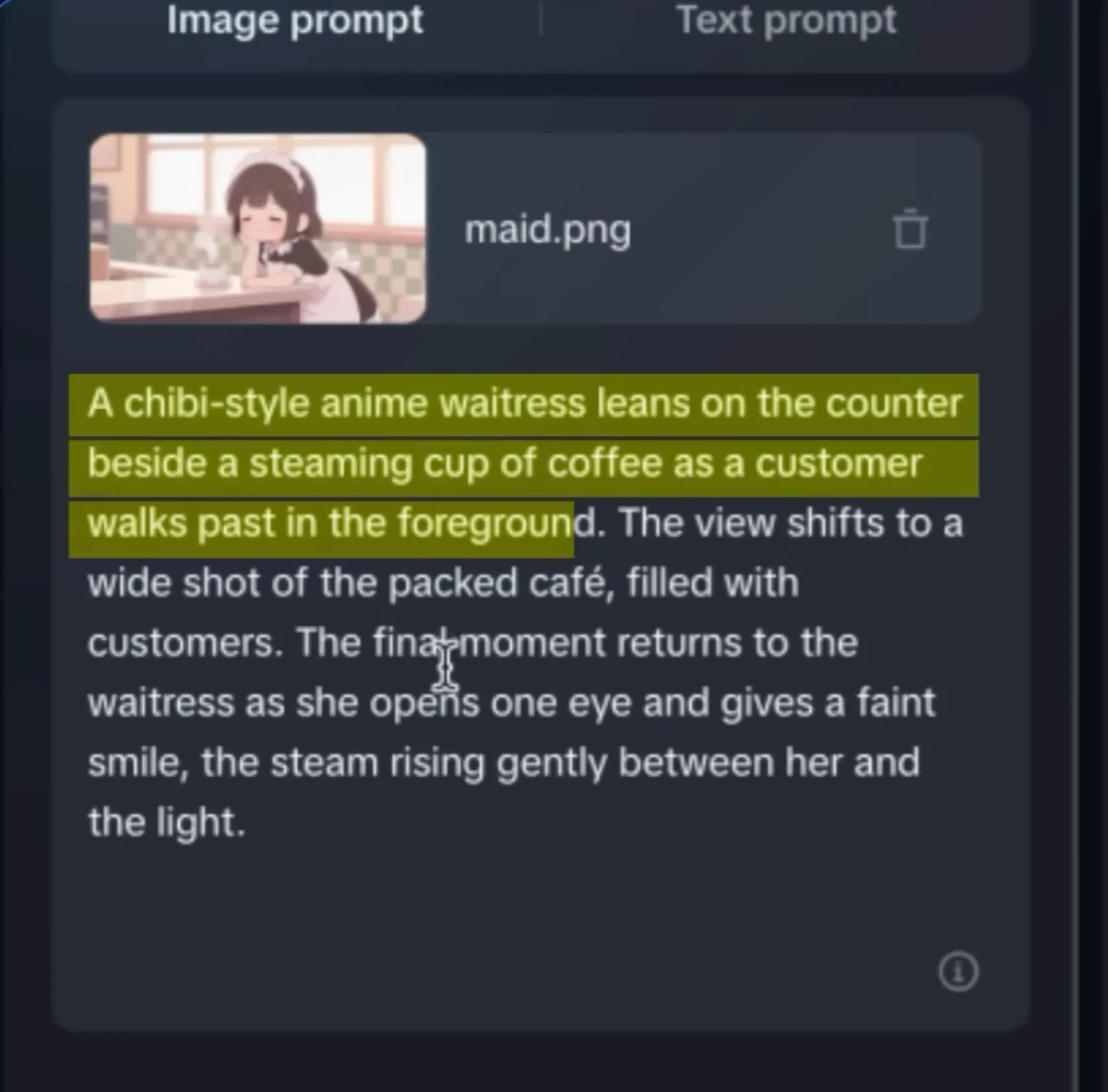 Dreamina Waitress Anime Coffee Shop Scene